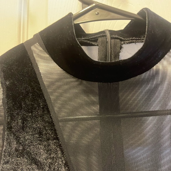 Velvet Mesh JumpSuit- Black- Women’s Small - Picture 2 of 11